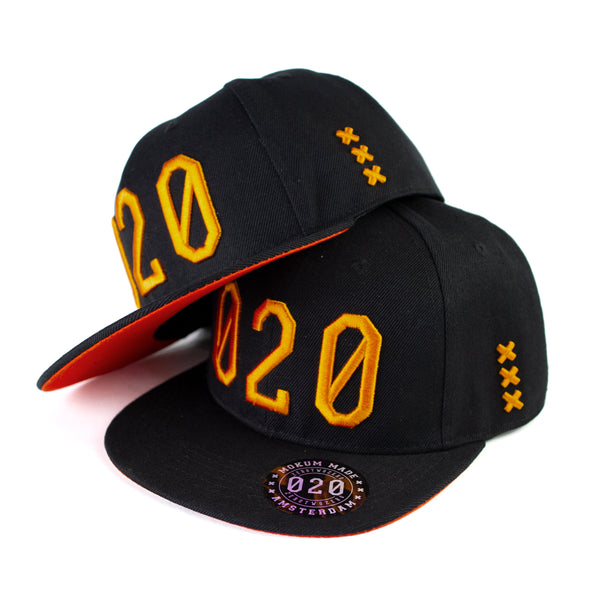 020 Cap BLACK/ORANGE