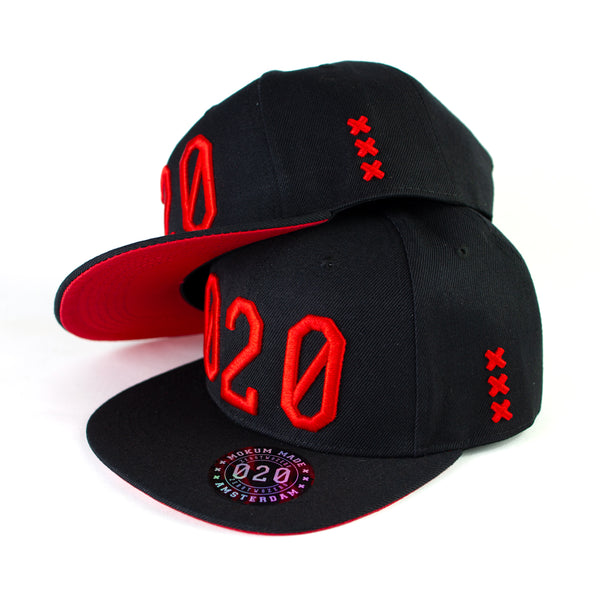 020 Cap BLACK/RED