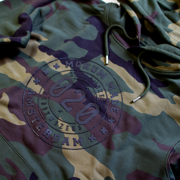 Premium hoodie Mokum Made - Camo / Black