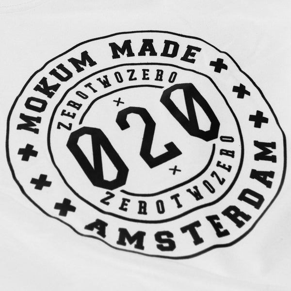 Mokum Made crew shirt - White/Black