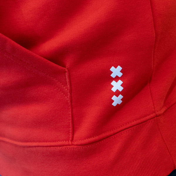 Hoodie Mokum Made - Red/White